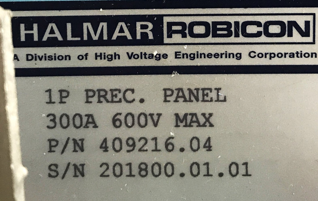 Halmar Robicon Power Conroller Panel 409216.04 NOS