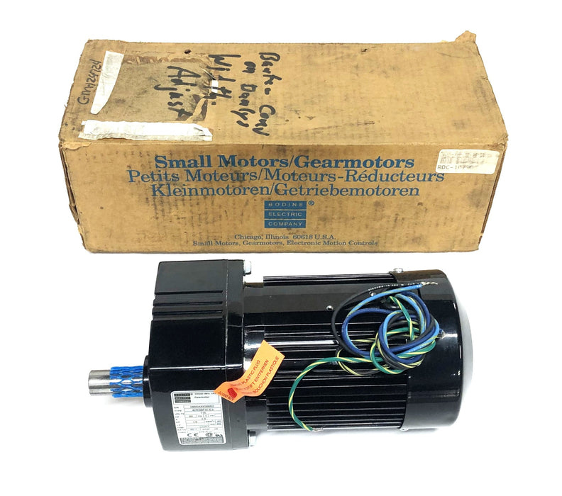 Bodine Electric Co 1156V 60:1 28RPM Gear Motor 42R5BFSI-E3 (0655AX) NOS