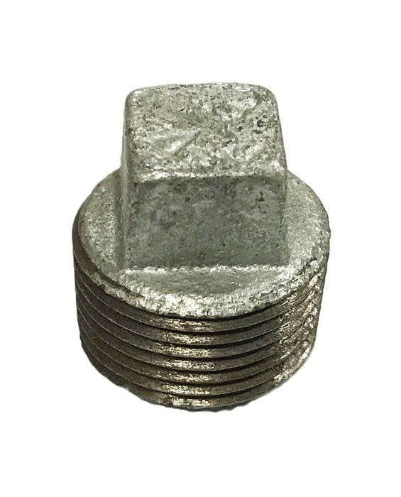 Unbranded 3/4 inch Malleable Iron Square End Pipe Cap [Lot of 10] NOS
