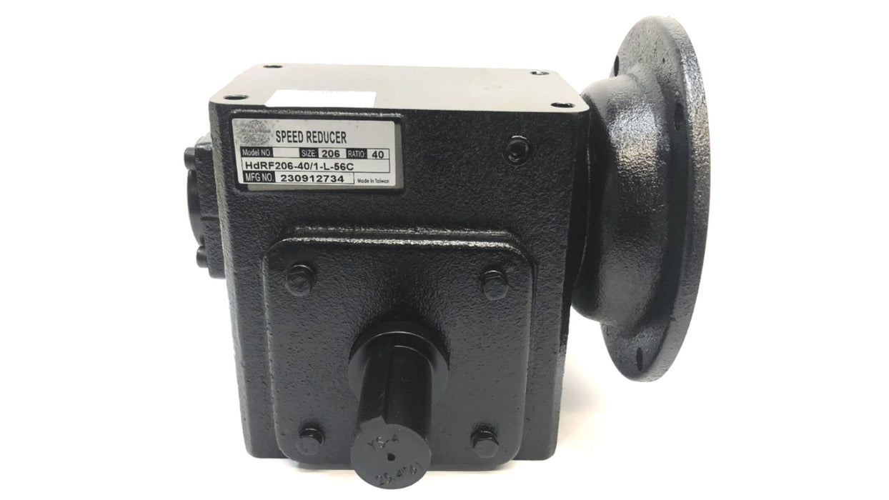 Worldwide 40 Ratio Left-Hand Worm Gear Speed Reducer HdRF206-40/1-L-56C+ NOS