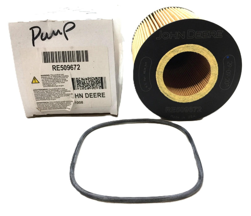 John Deere Oil Filter and Gasket RE509672 NOS