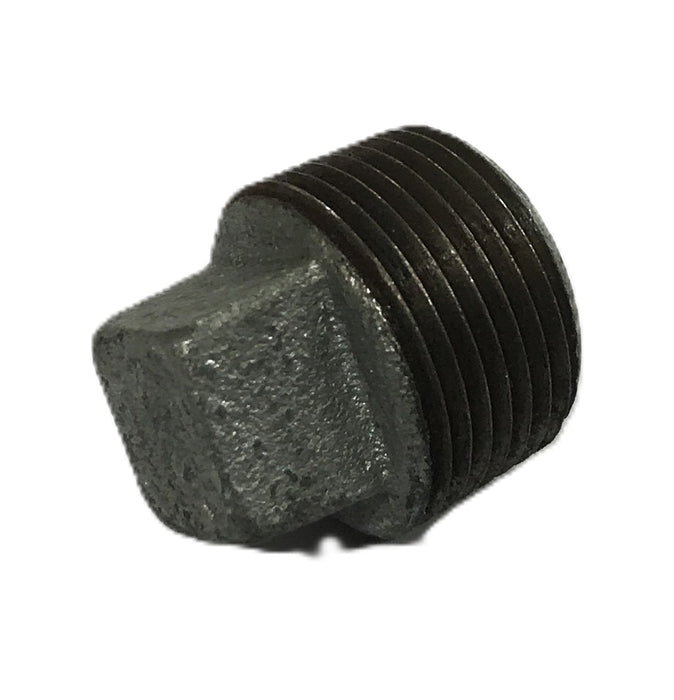 Unbranded 3/4 inch Malleable Iron Square End Pipe Cap [Lot of 10] NOS