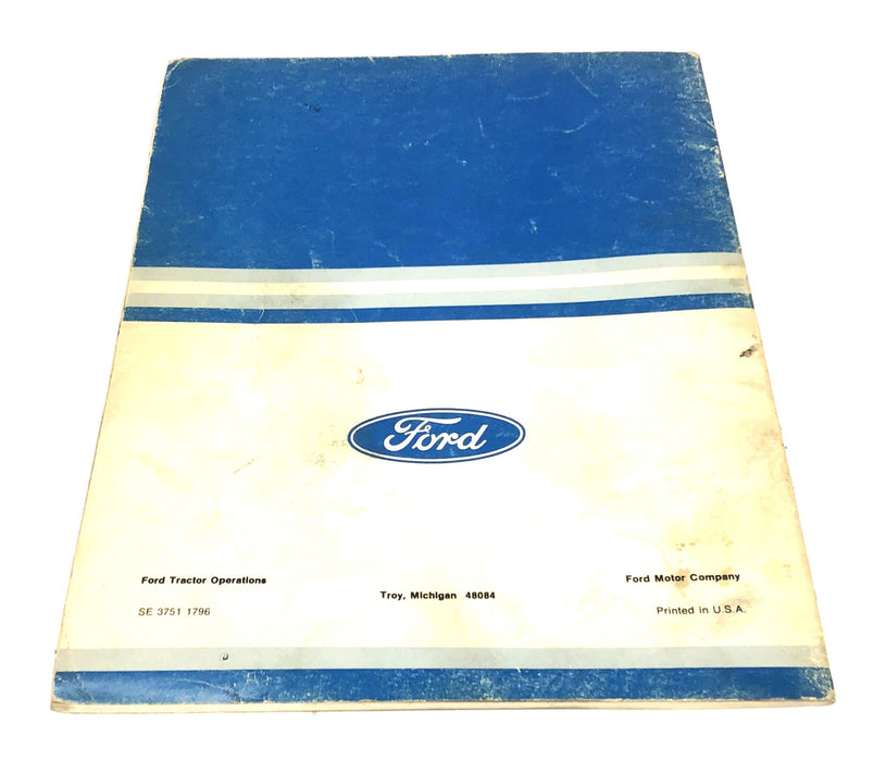 Ford 1500 Operator's Manual SE 3751 1796 USED