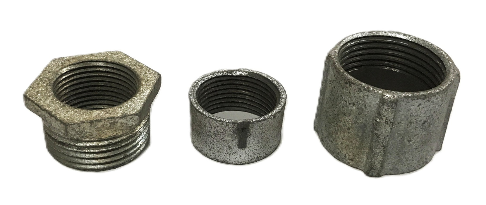 Gedney 1 inch Malleable Iron Three-Piece Rigid Conduit Coupling [Lot of 5] NOS