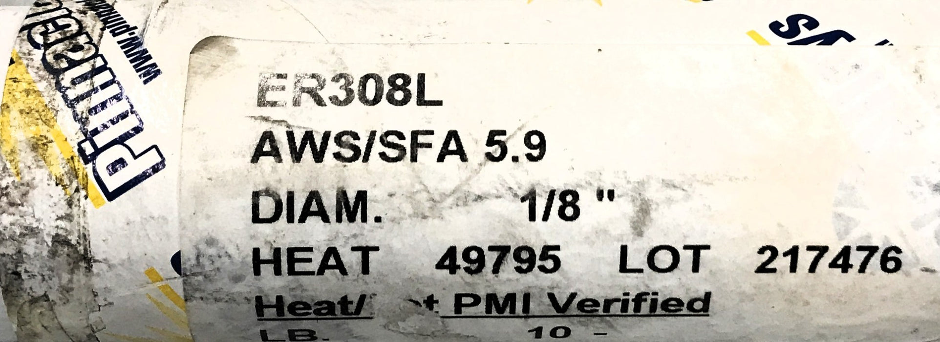 Pinnacle Tube of (78) AWS/SFA 5.9 1/8" x 36" Welding Filler Rod ER308L NOS