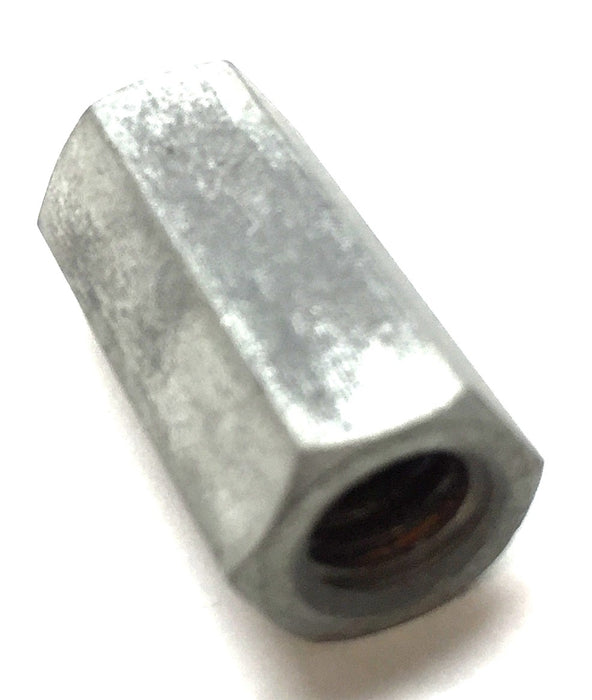 Unbranded .259"x .881"L x .431"OD Zinc Hex Threaded Coupling Nut [Lot of 75] NOS