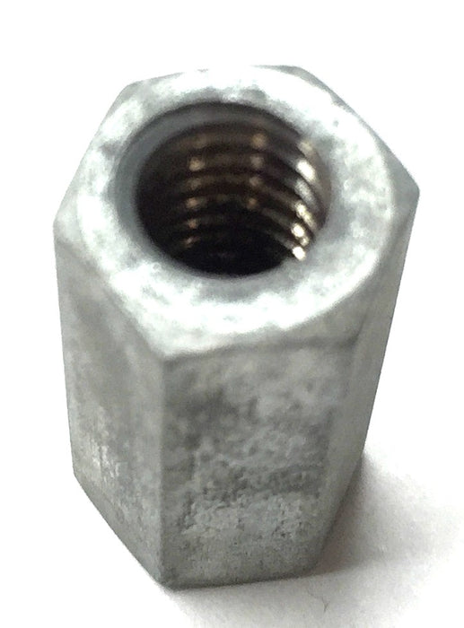 Unbranded .259"x .881"L x .431"OD Zinc Hex Threaded Coupling Nut [Lot of 75] NOS