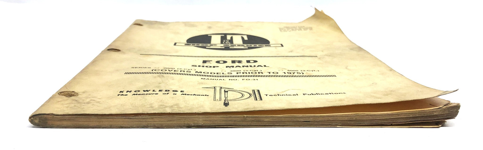 Ford Pre-1975 Shop Manual FO-31 USED