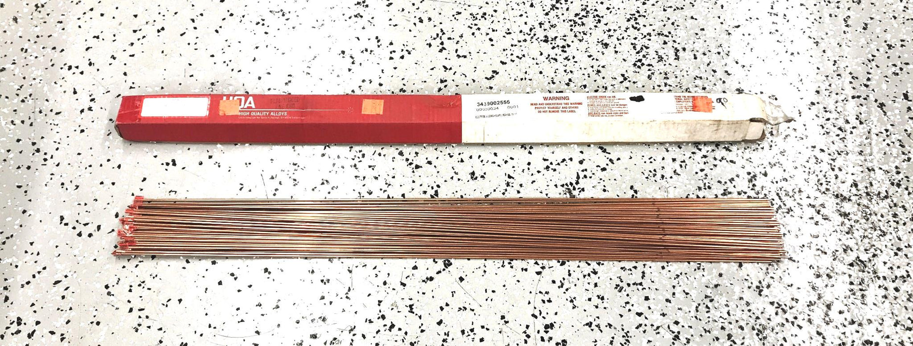 HQA 10 Pound Box of 1/8" x 36" Welding Filler Rod 80S-B2 NOS
