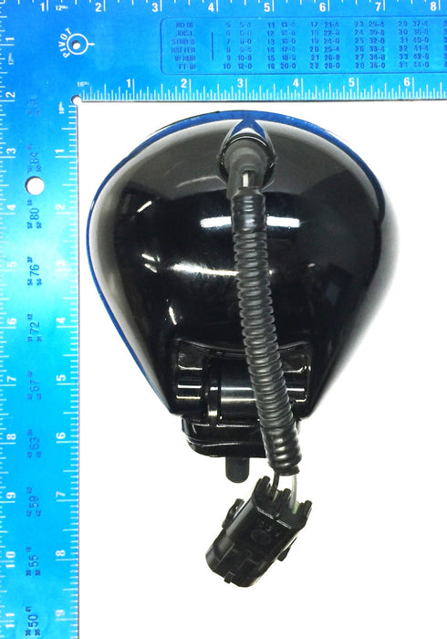 Unbranded Black Metal Fog Light with 2" Bubble Lens USED