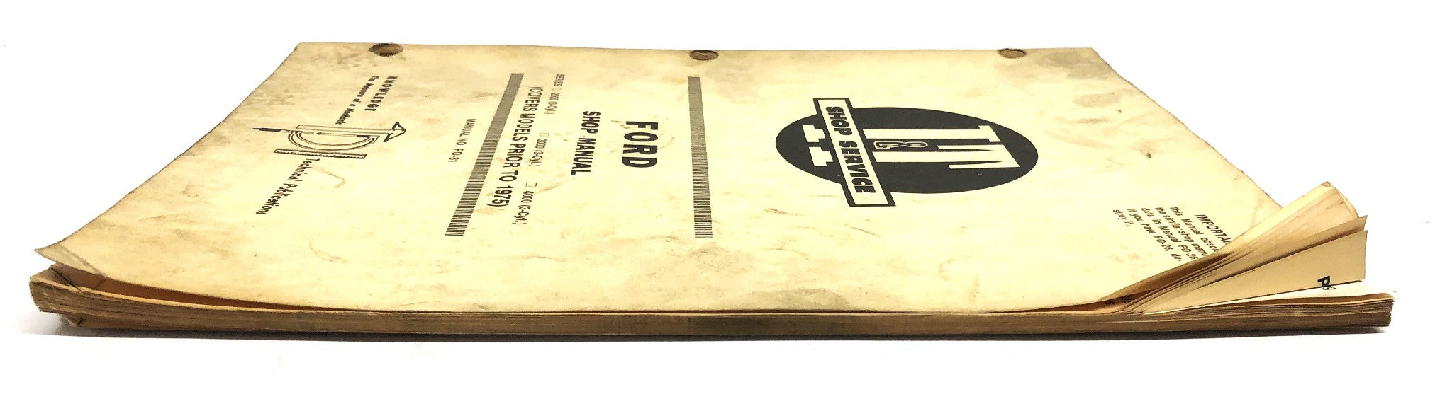 Ford Pre-1975 Shop Manual FO-31 USED