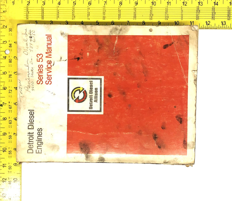 Detroit Diesel Engines Series 53 Service Manual 6SE201 USED