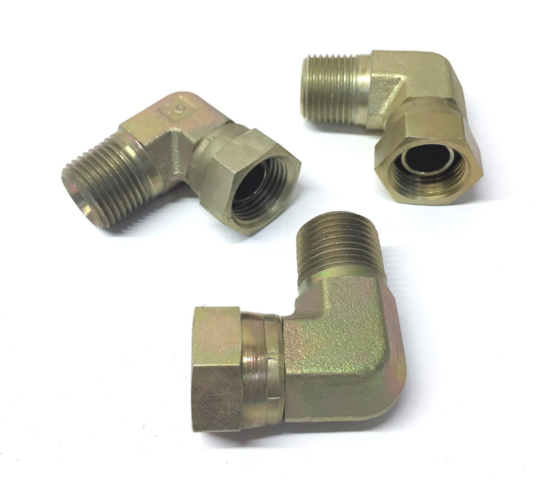Parker 90 Degree Swivel Elbow 2107-12-12 (3/4"NPTF x 3/4 NPSM) [Lot of 3] NOS