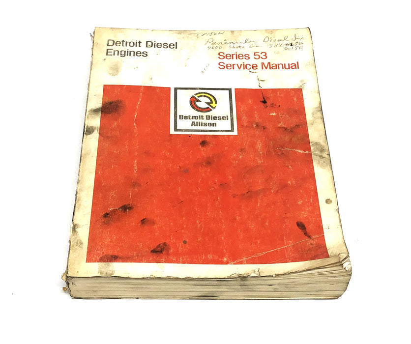Detroit Diesel Engines Series 53 Service Manual 6SE201 USED