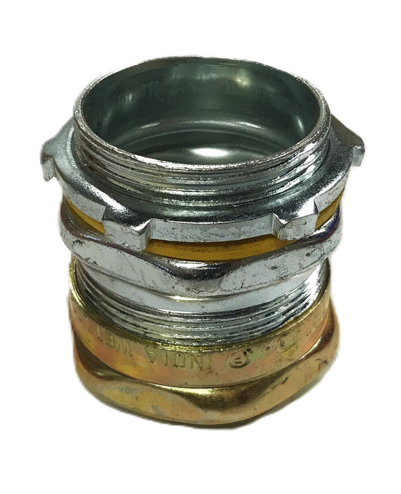 Thomas & Betts 1-1/2 inch EMT Conduit Steel Compression Fitting TC115A-RT NOS