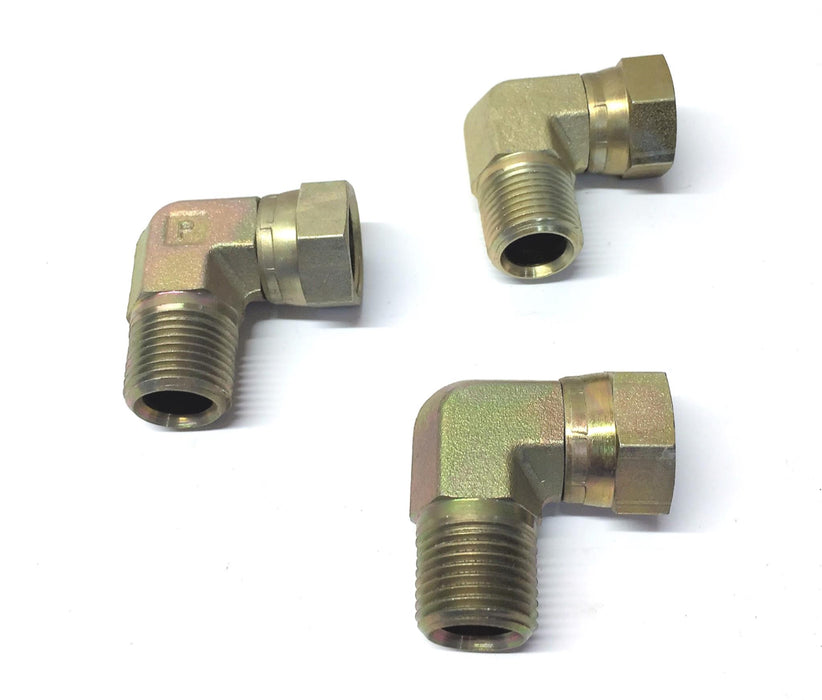 Parker 90 Degree Swivel Elbow 2107-12-12 (3/4"NPTF x 3/4 NPSM) [Lot of 3] NOS