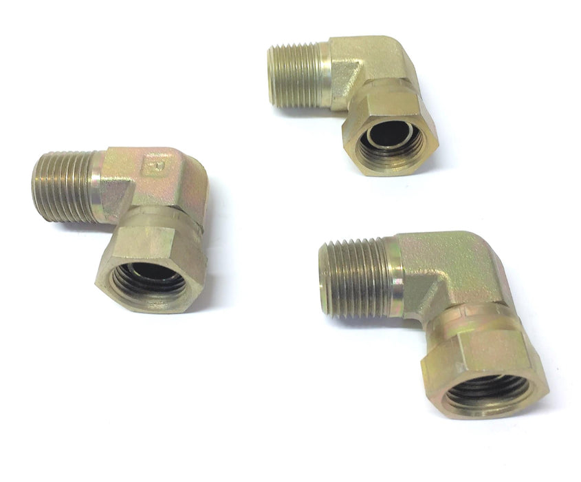 Parker 90 Degree Swivel Elbow 2107-12-12 (3/4"NPTF x 3/4 NPSM) [Lot of 3] NOS