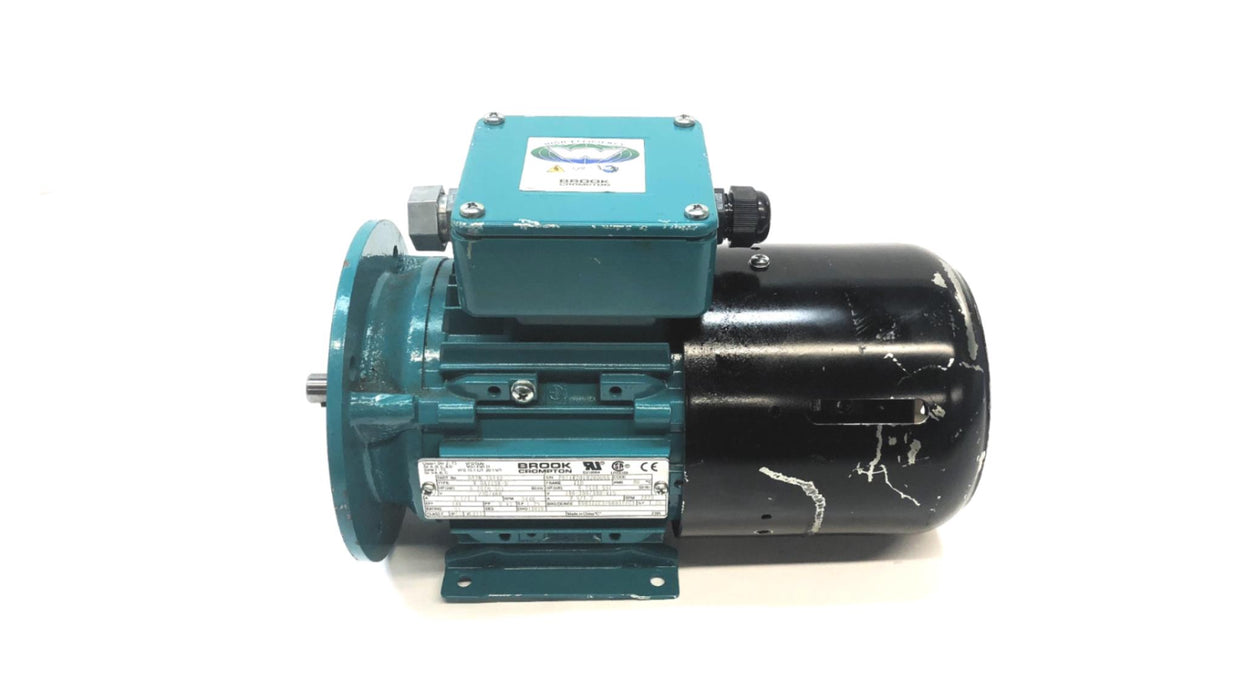 Brook Crompton 3440 RPM 3/4 HP General Purpose Motor BA2M.75V4D (BRK) USED
