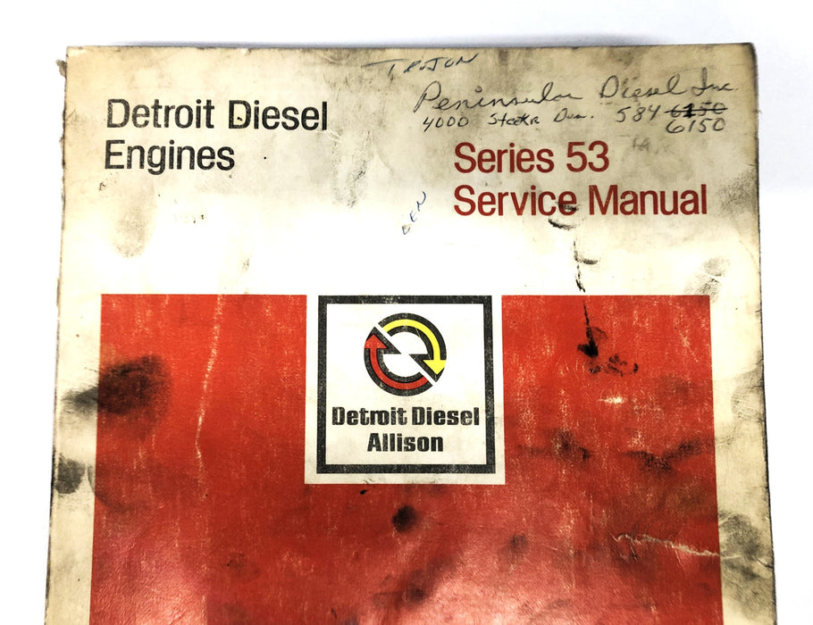 Detroit Diesel Engines Series 53 Service Manual 6SE201 USED