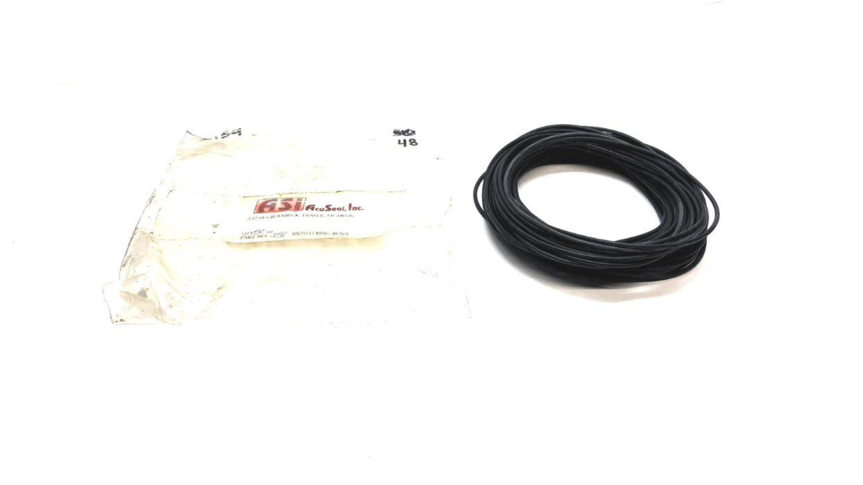 ASI 5"ID X 5-3/16"OD X 3/32"CS O-Ring 159 BN70 [Lot of 48] NOS