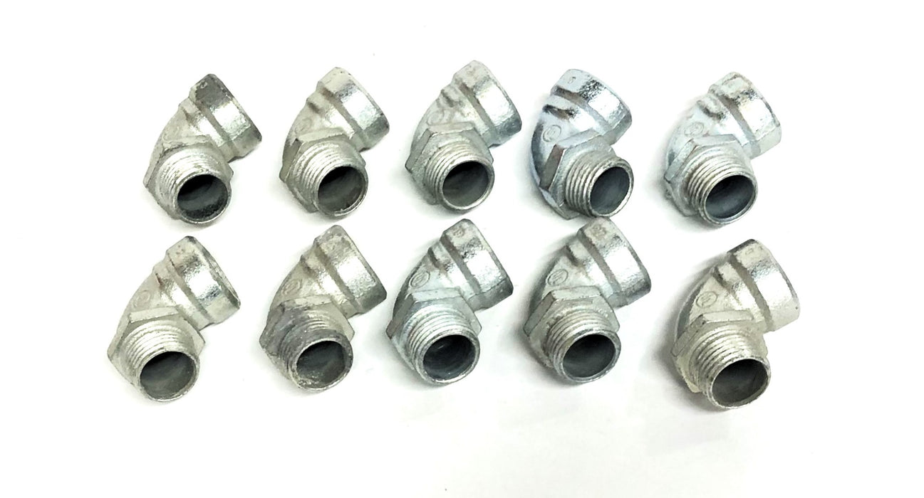 Raco 90 Degree Connector 1/2 Inch [Lot of 10] NOS