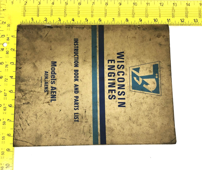 Wisconsin Engines Instruction Book And Parts List MM-283G USED