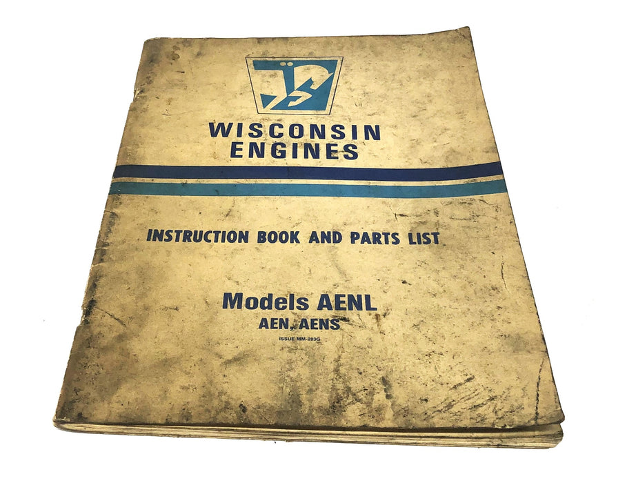 Wisconsin Engines Instruction Book And Parts List MM-283G USED