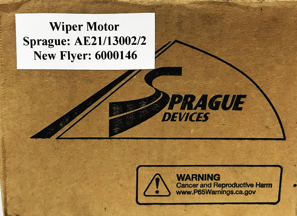 Sprague Bus Windshield Wiper Motor AE21/13002/2 NOS