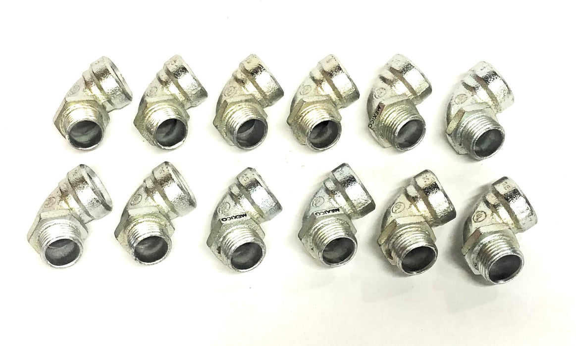 Raco 90 Degree Connector 1/2 Inch [Lot of 12] NOS