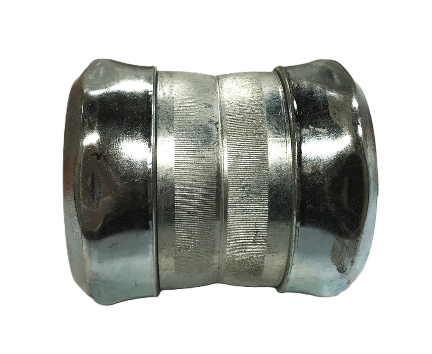 Unbranded 2 inch ID x 3-1/4 inch LG Steel Compression Coupling [Lot of 8] NOS
