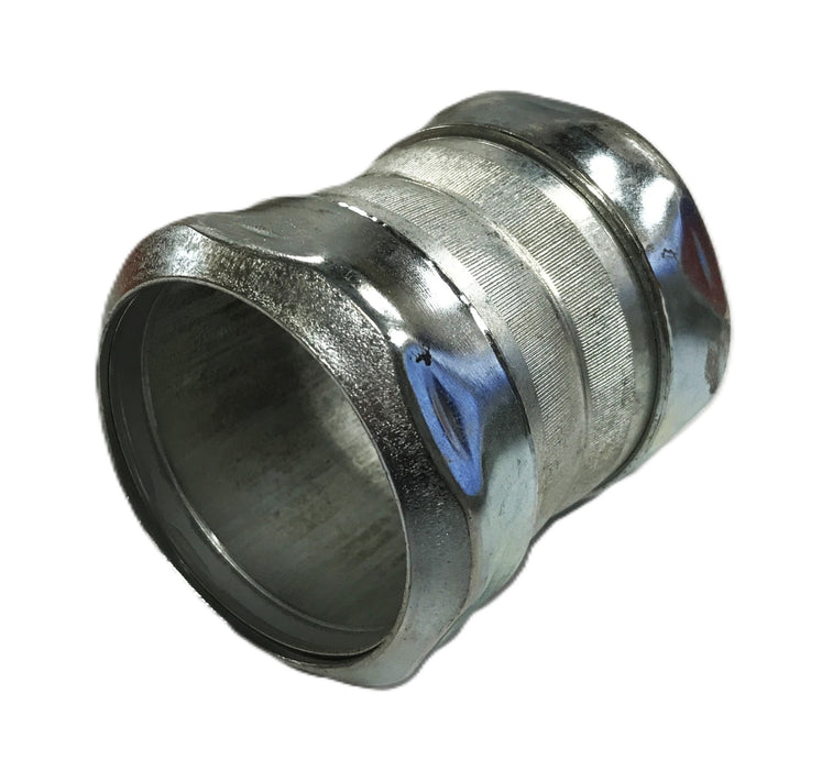 Unbranded 2 inch ID x 3-1/4 inch LG Steel Compression Coupling [Lot of 8] NOS