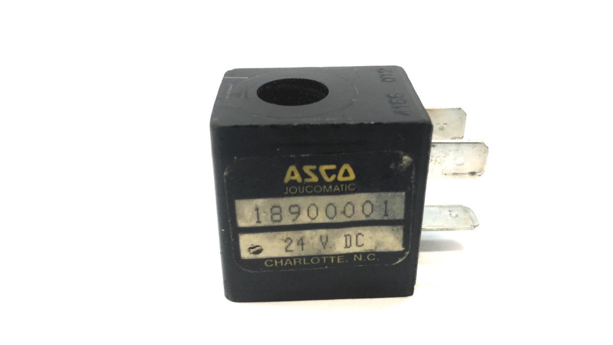 Asco Joucomatic 3 Prong 24VDC Solenoid Valve Plug 18900001 USED