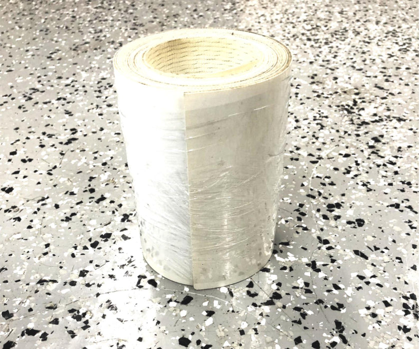 Unbranded 6" Wide x 166" Long White Urethane Conveyor Belt NOS
