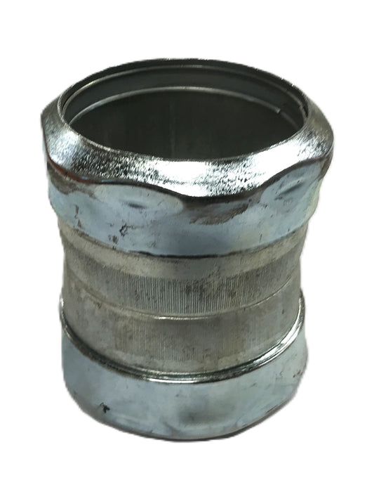 Unbranded 2 inch ID x 3-1/4 inch LG Steel Compression Coupling [Lot of 8] NOS