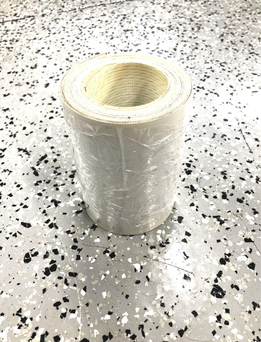 Unbranded 6" Wide x 166" Long White Urethane Conveyor Belt NOS