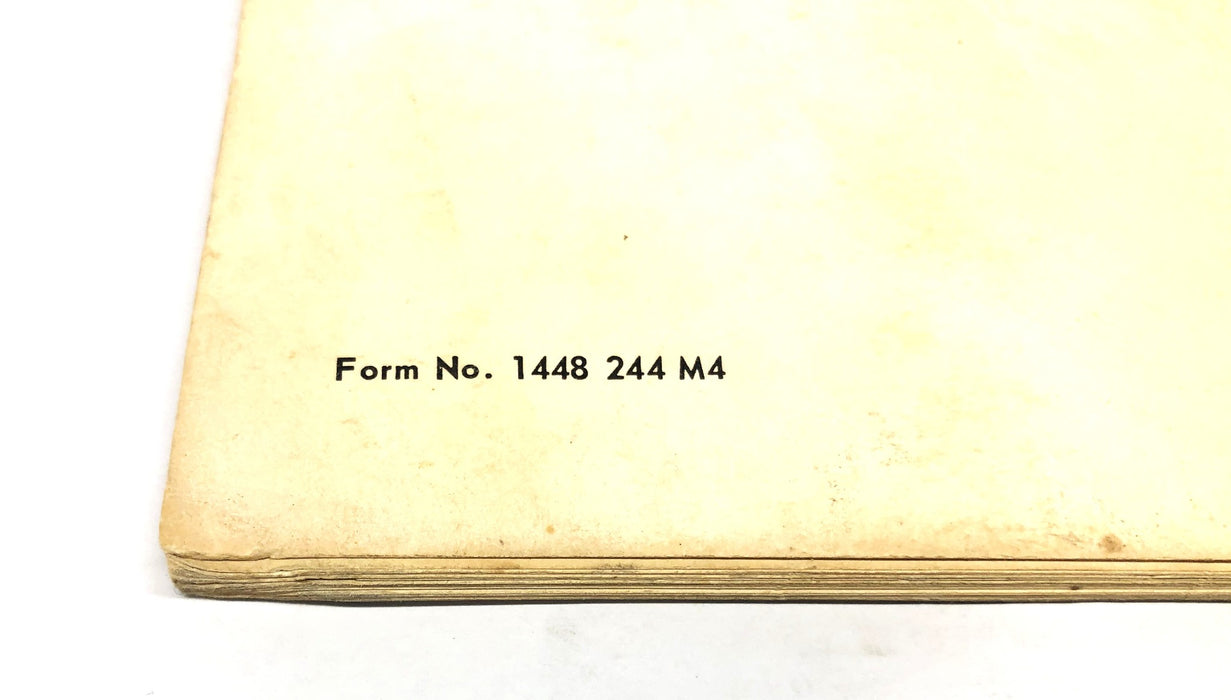 Massey Ferguson 1105, 1135, 1155 Tractor Operation's Manual 1448 244 M4 USED