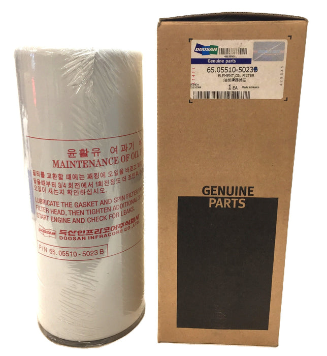 Doosan Oil Filter 65.05510-5023B NOS
