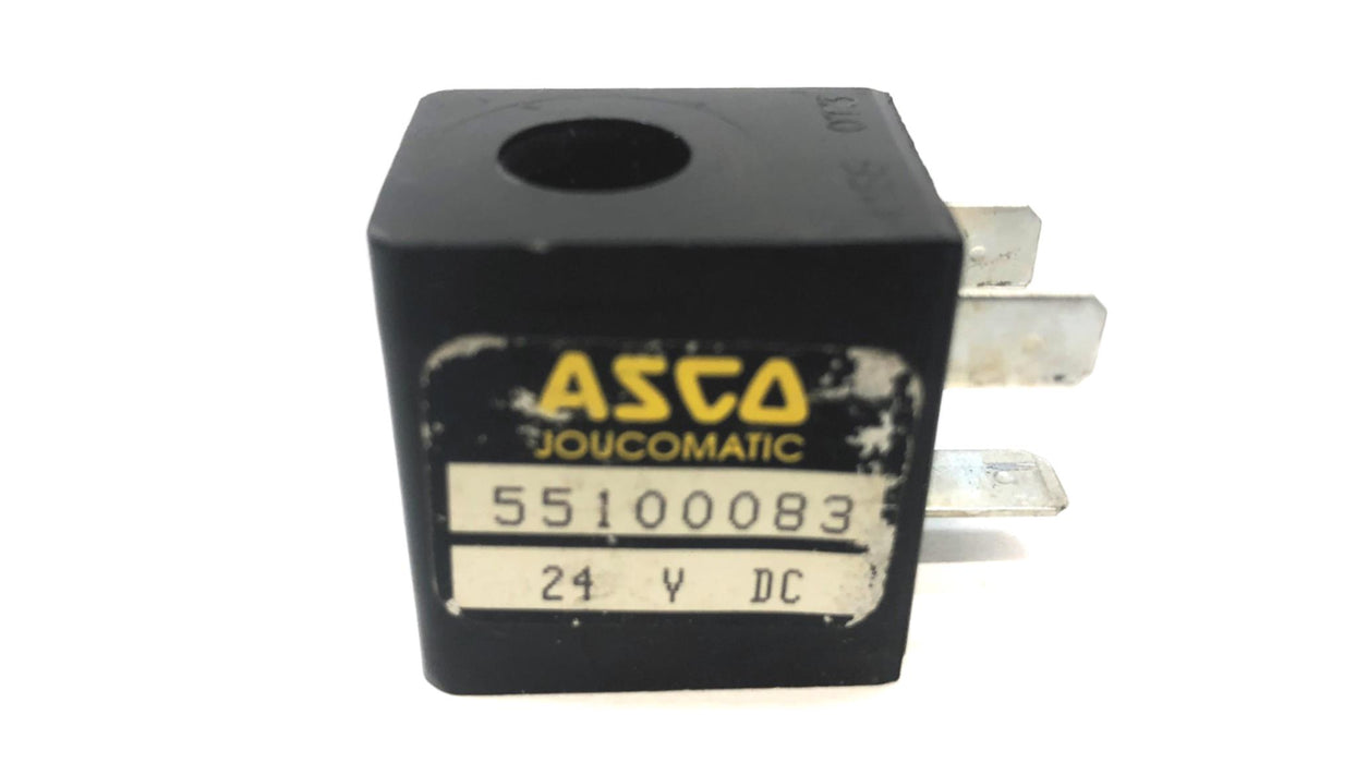 Asco Joucomatic 3 Prong 24VDC Solenoid Valve Plug 55100083 USED