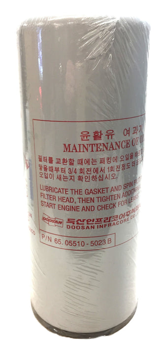 Doosan Oil Filter 65.05510-5023B NOS