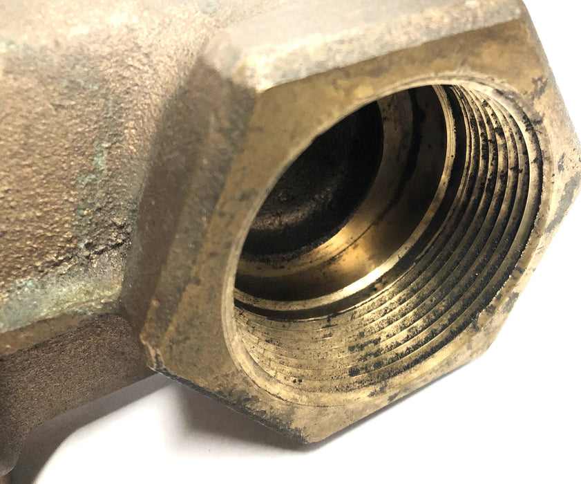 Milwaukee Valve Inc Brass 2-1/2 Inch 150SWP 300WOG Gate Valve 1151-1161 NOS
