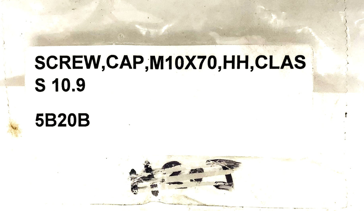 Unbranded Class 10.9 Hex Cap Screw M10X70 [Lot of 12] NOS