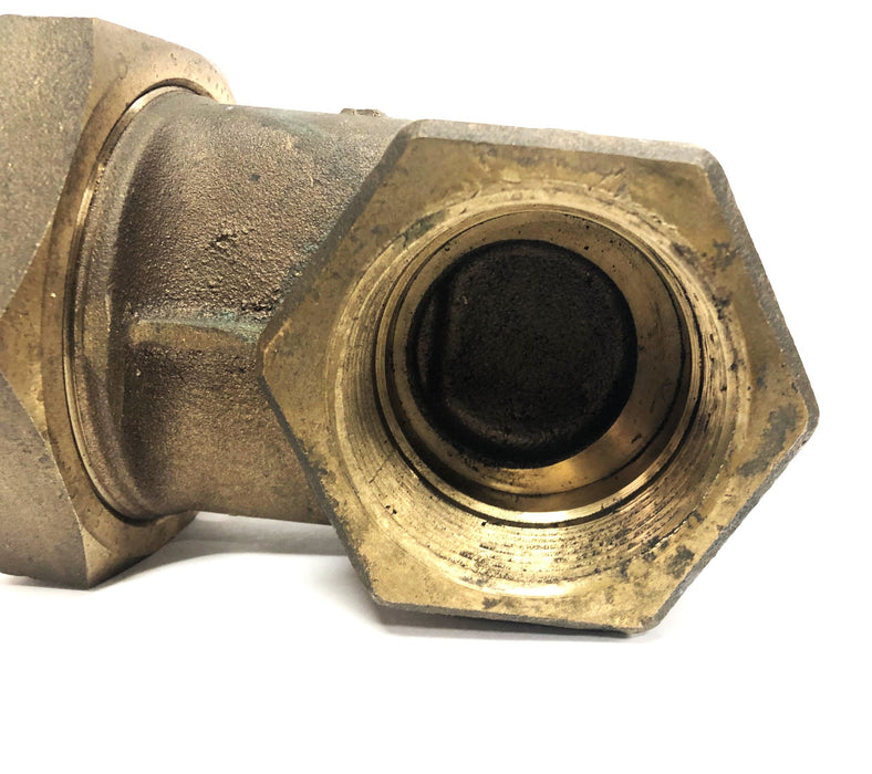 Milwaukee Valve Inc Brass 2-1/2 Inch 150SWP 300WOG Gate Valve 1151-1161 NOS