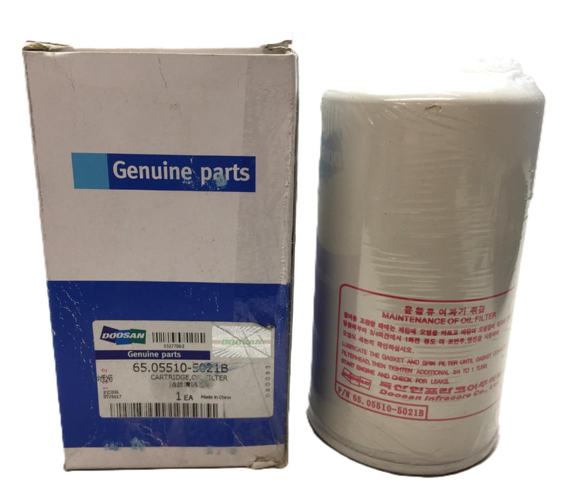 Doosan Oil Filter 65.05510-5021B NOS