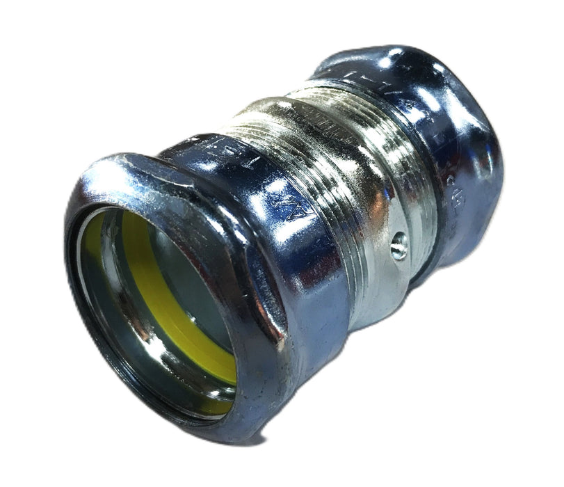 Unbranded 1-1/4 inch x 3 inch EMT Conduit Compression Fitting [Lot of 5] NOS