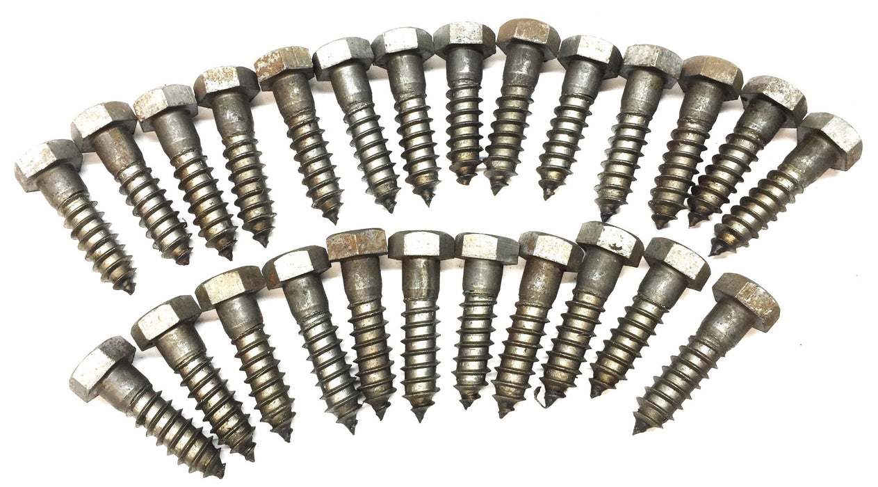 Unbranded 1/2" x 2" Hex Head Steel Lag Screw [Lot of 25] NOS
