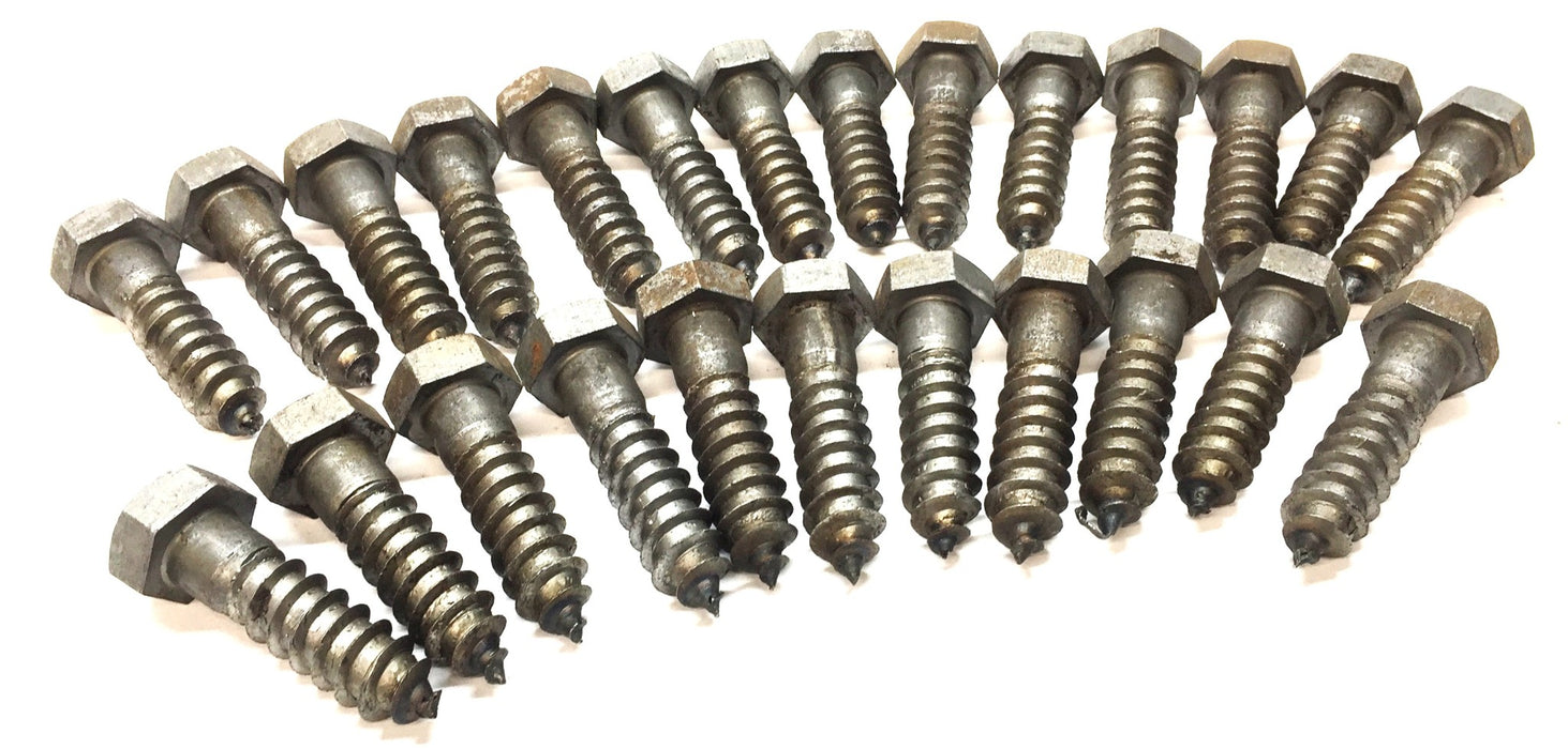 Unbranded 1/2" x 2" Hex Head Steel Lag Screw [Lot of 25] NOS