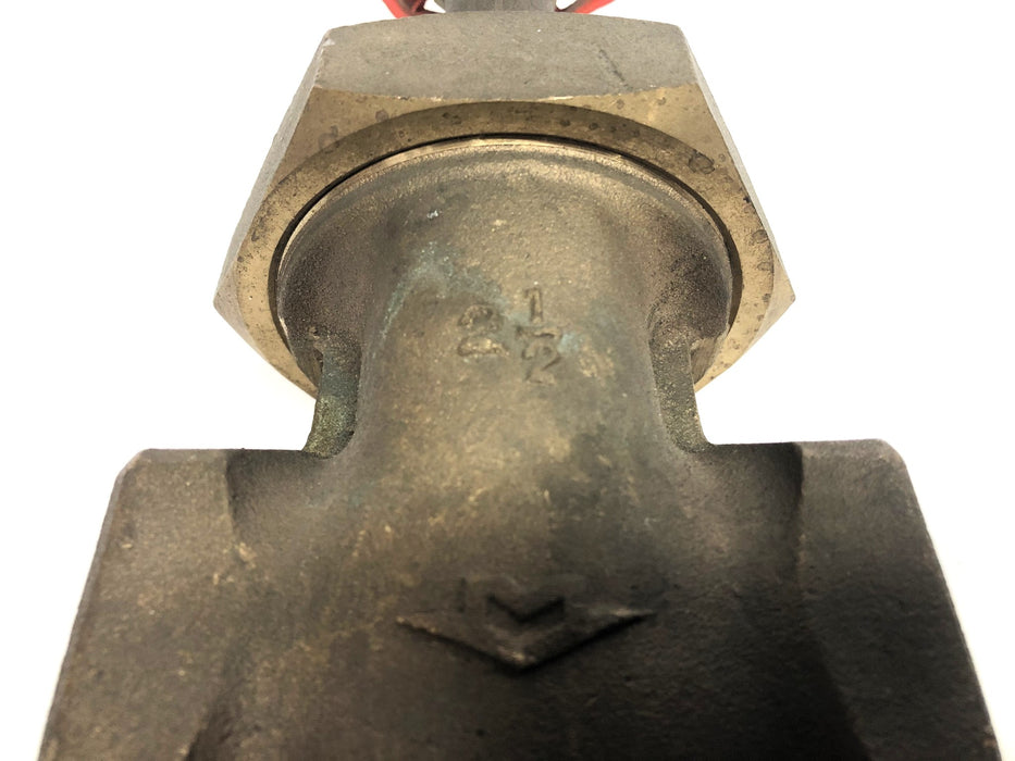 Milwaukee Valve Inc Brass 2-1/2 Inch 150SWP 300WOG Gate Valve 1151-1161 NOS