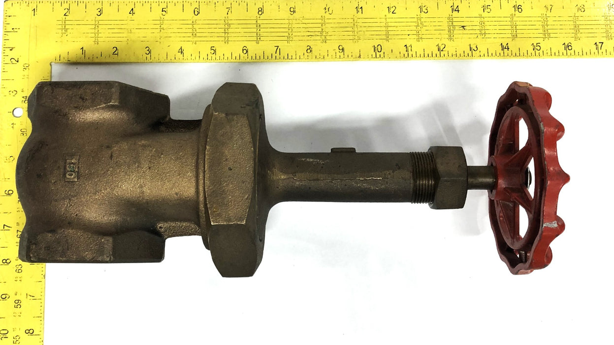 Milwaukee Valve Inc Brass 2-1/2 Inch 150SWP 300WOG Gate Valve 1151-1161 NOS