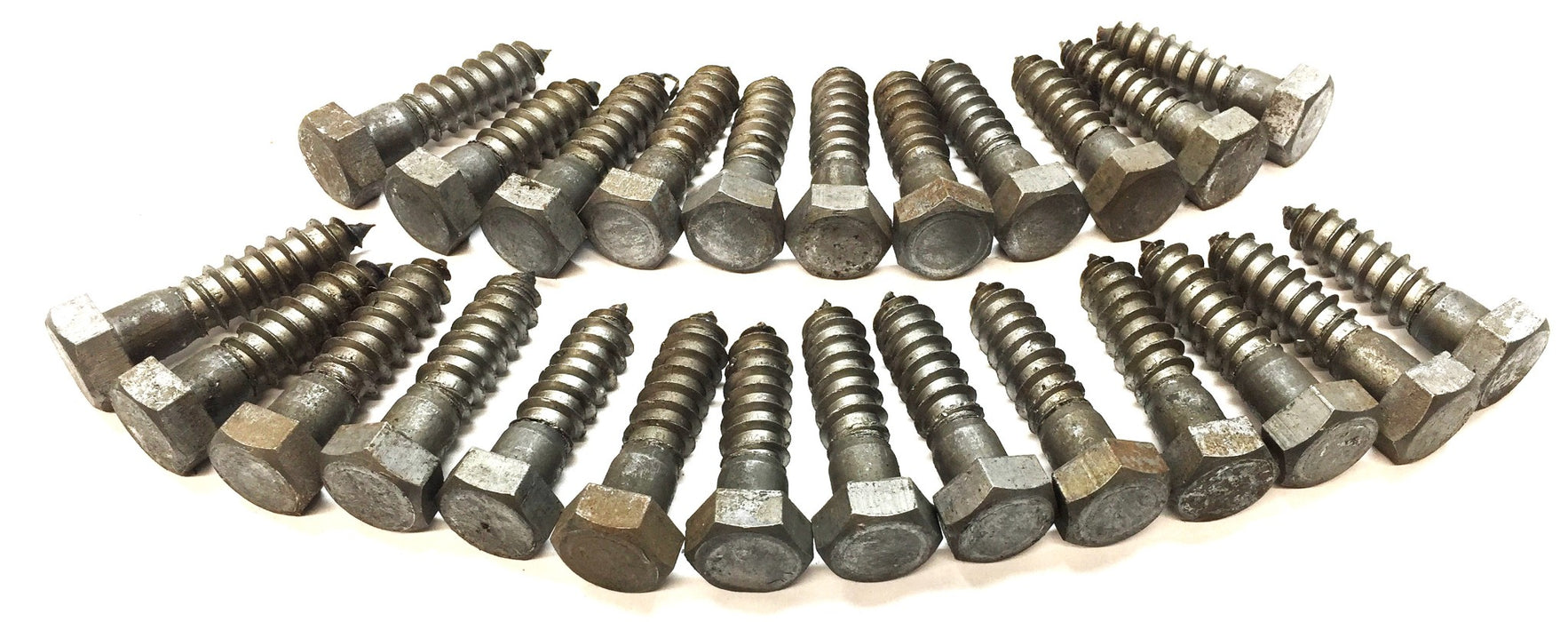 Unbranded 1/2" x 2" Hex Head Steel Lag Screw [Lot of 25] NOS