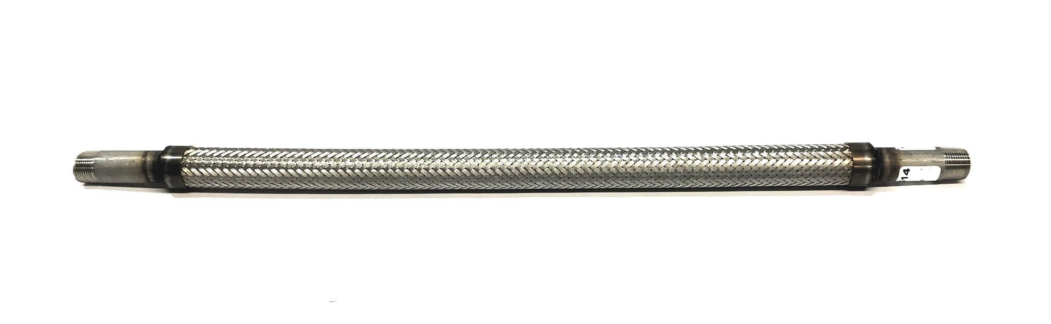 Unbranded 3/4" x 28" Stainless Steel Braided Hose NOS